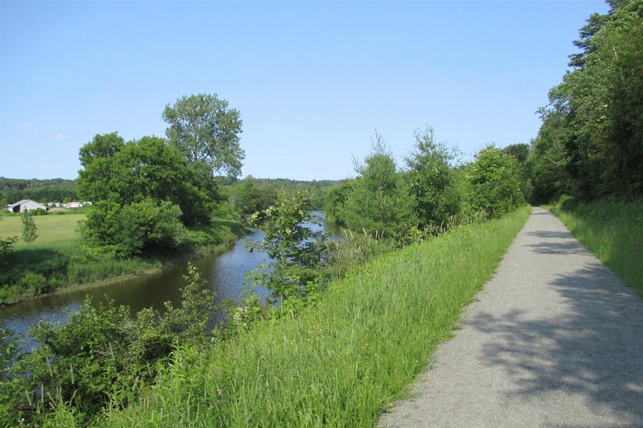 The Morristown to Cambridge section of the Lamoille Valley Rail Trail | Photo by TrailLink user bobwhite