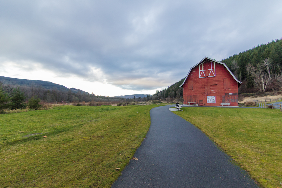 The Nakashima Barn on the northern end of Washington's Centennial Trail | Photo courtesy Snohomish County Parks