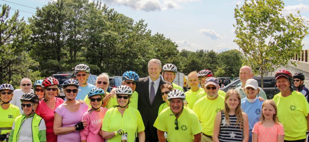 The Route 134 bridge celebration was attended by Gov. Baker. | Courtesy Massachusetts Dept. of Conservation and Recreation