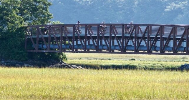 The Scarborough bridge on Maine's Eastern Trail | Courtesy Eastern Trail Alliance