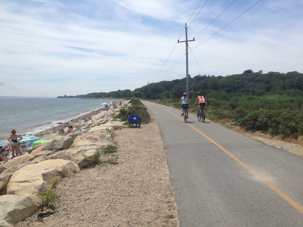 The Shining Sea Bikeway is the only bikeway on Cape Cod that features a seaside section. | Photo by Leeann Sinpatanasakul, courtesy Rails-to-Trails Conservancy