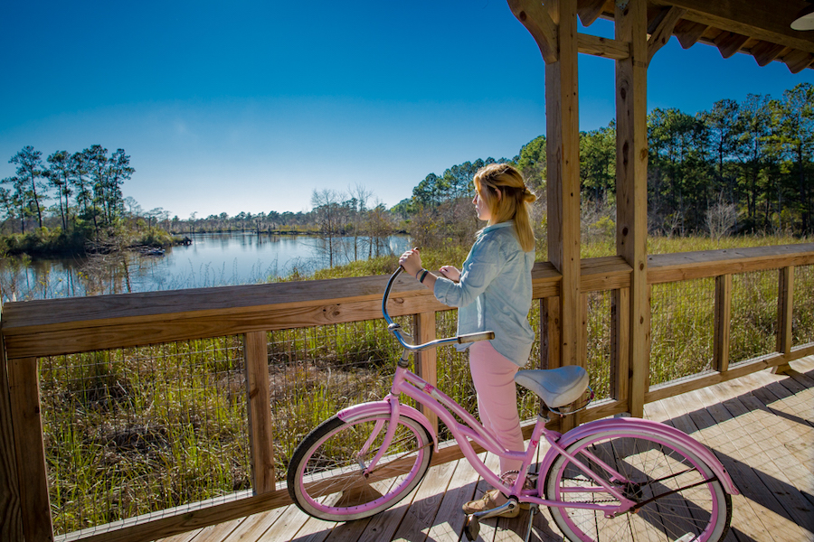 The Tammany Trace and the Lacombe drawbridge | Courtesy LouisianaNorthshore.com