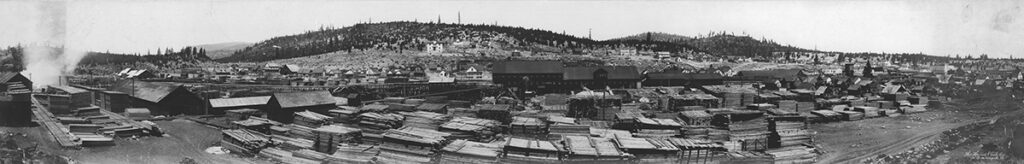 The Truckee Lumber Company once stood on West River Street in downtown Truckee. | Photo by Truckee-Donner Historical Society