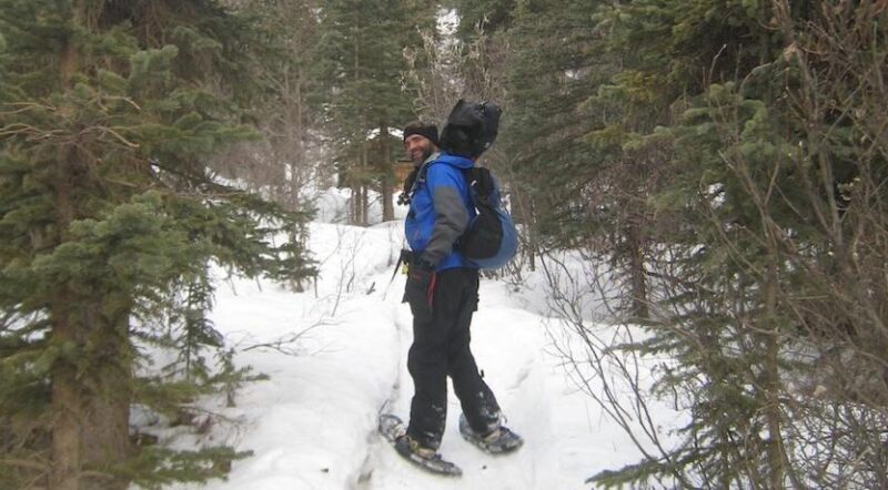 The author, Willie Karidis, out on a snowshoeing expedition | Courtesy Willie Karidis