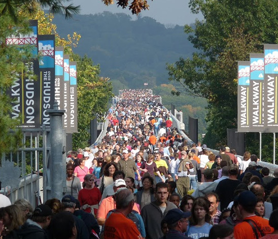 The opening of the Walkway drew a phenomenal crowd. | Photo by Dave Rocco