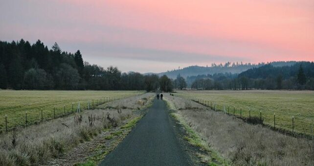 The rural southern end of the rail-trail. | Photo by Kelly R Williams