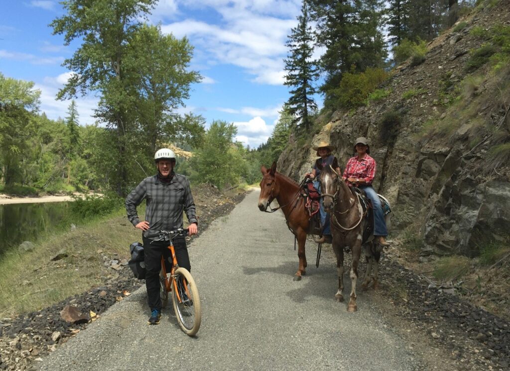 The section of the Ferry County Rail Trail along the Kettle River is one of its most scenic | Photo courtesy Ferry County Rail Trail Partners