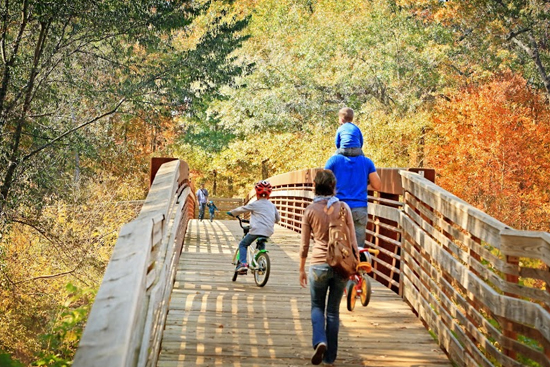 The trail winds through Lake Conestee Nature Park | Courtesy Greenville County Parks