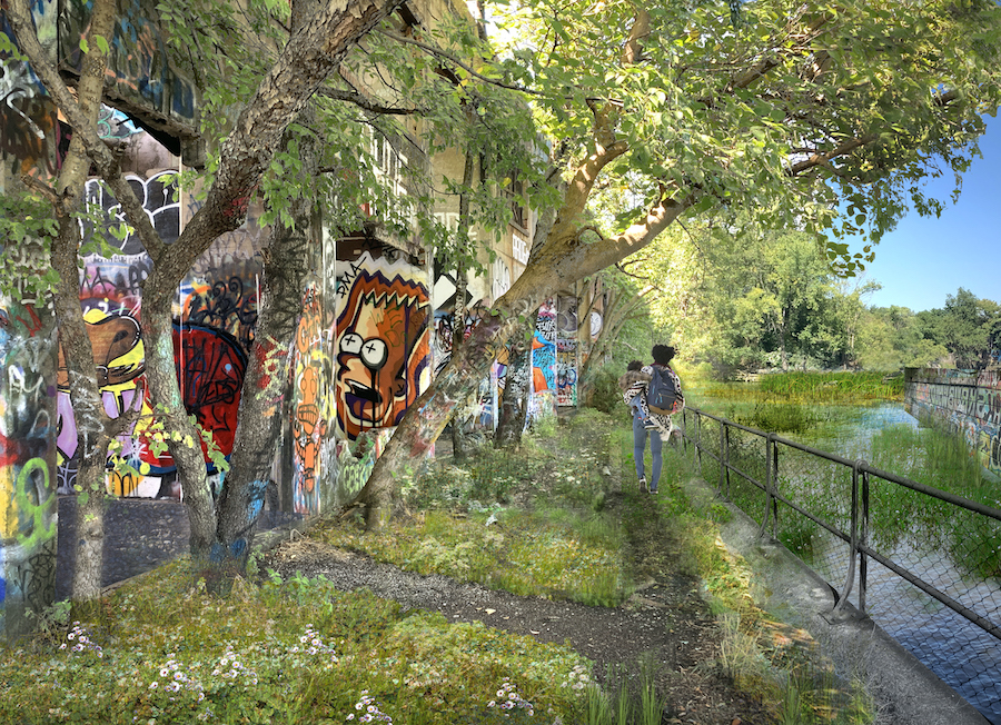 The vision for Graffiti Pier | Courtesy Delaware River Waterfront Corporation