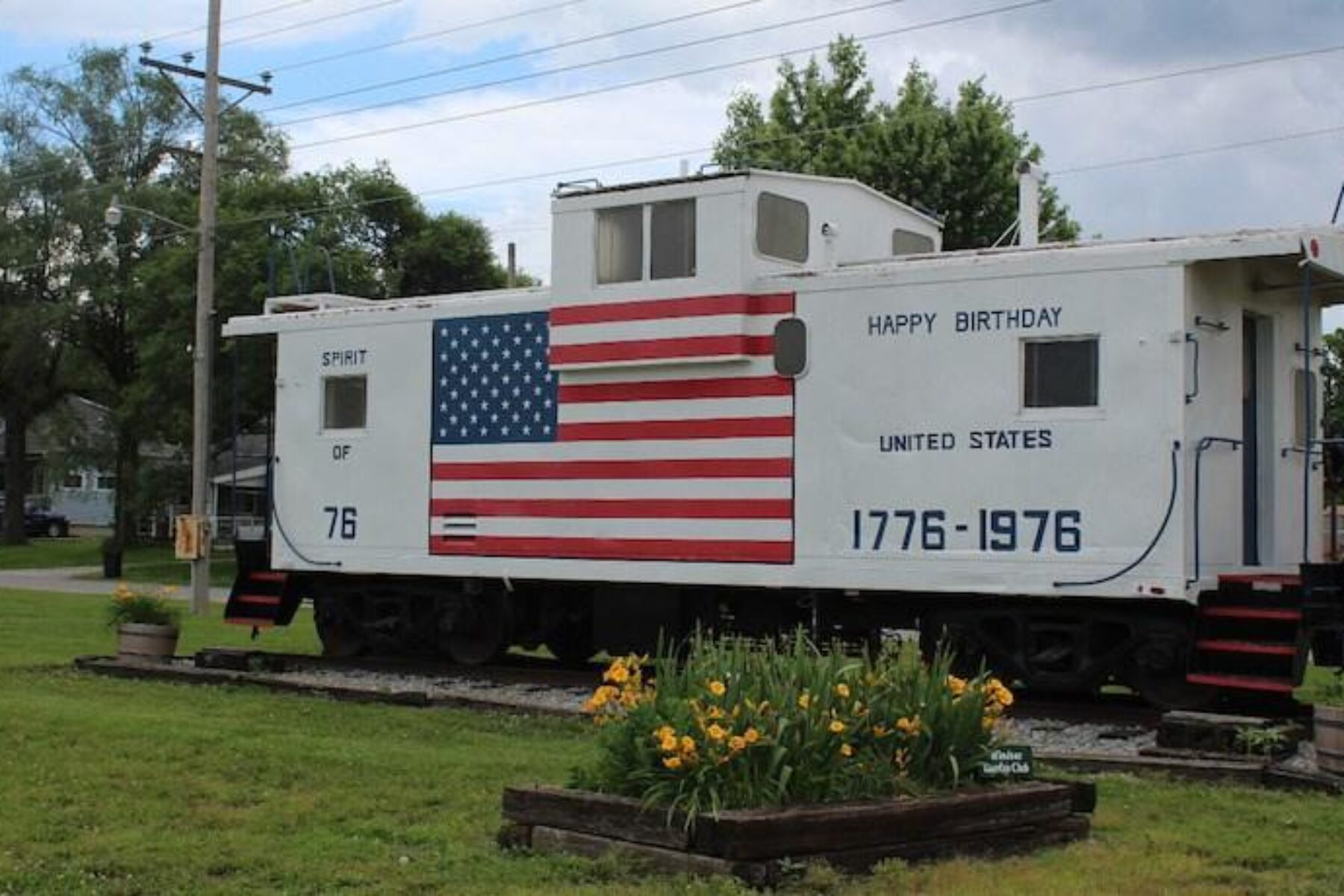 This Caboose greets visitors where the Katy Trail and the Rock Island Trail intersect in Windsor. | Photo courtesy Missouri Rock island Trail Inc.