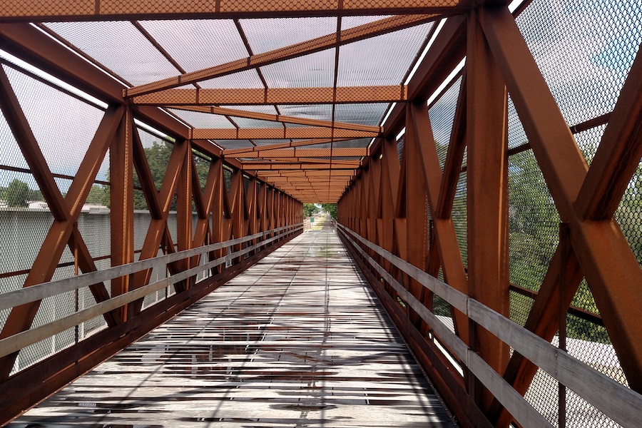 Trail bridge along Ohio's Camp Chase Trail | Photo by Brian Housh
