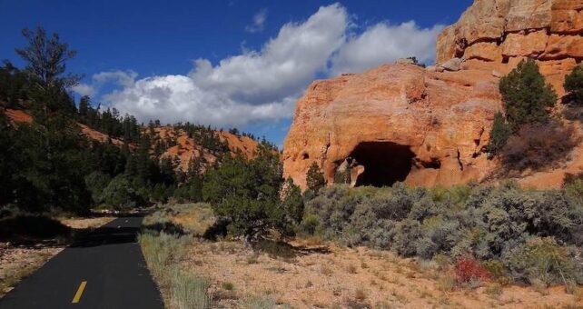 Utah's Red Canyon Bicycle Trail | Photo by TrailLink user acewickwire