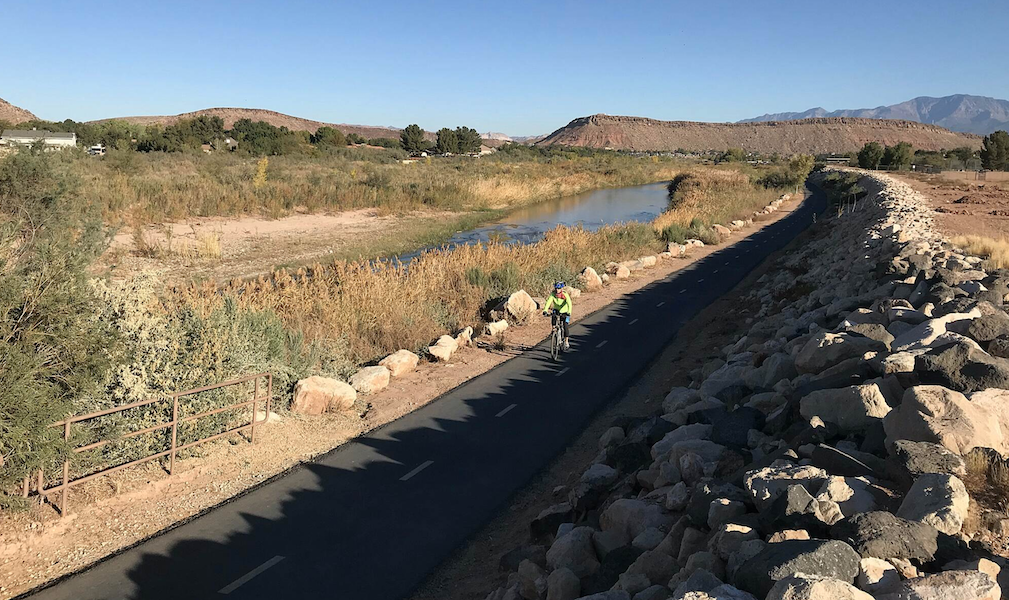 Utah's Virgin River Trail | Photo by TrailLink user kellywheeler