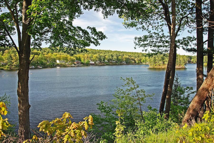 View from New Hampshire's Goffstown Rail Trail | Photo by TrailLink user sc302