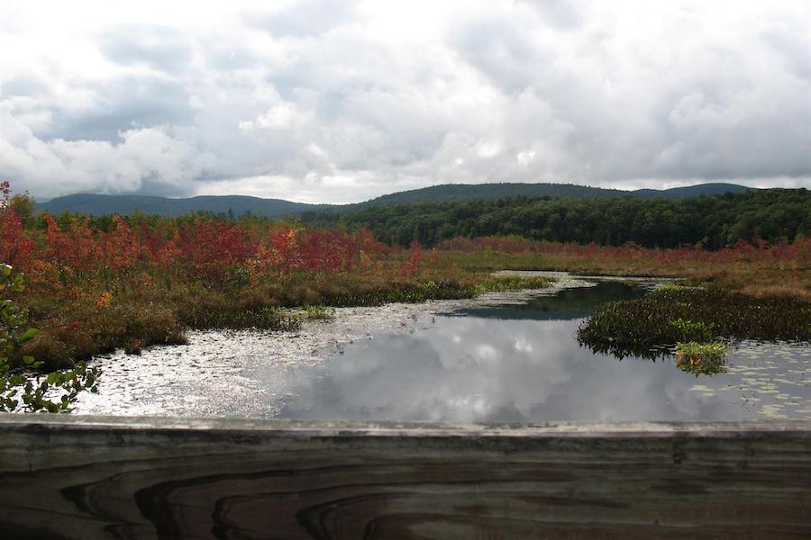 View from the Glen Lake crossing on the Warren County Bikeway | Photo by TrailLink user markemarks