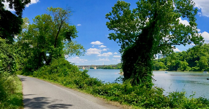 View of Potomac River along Capital Crescent Trail | Photo by Milo Bateman