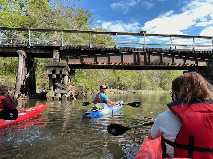 View of a Tammany Trace bridge from the water | Photo by Chez Chesak