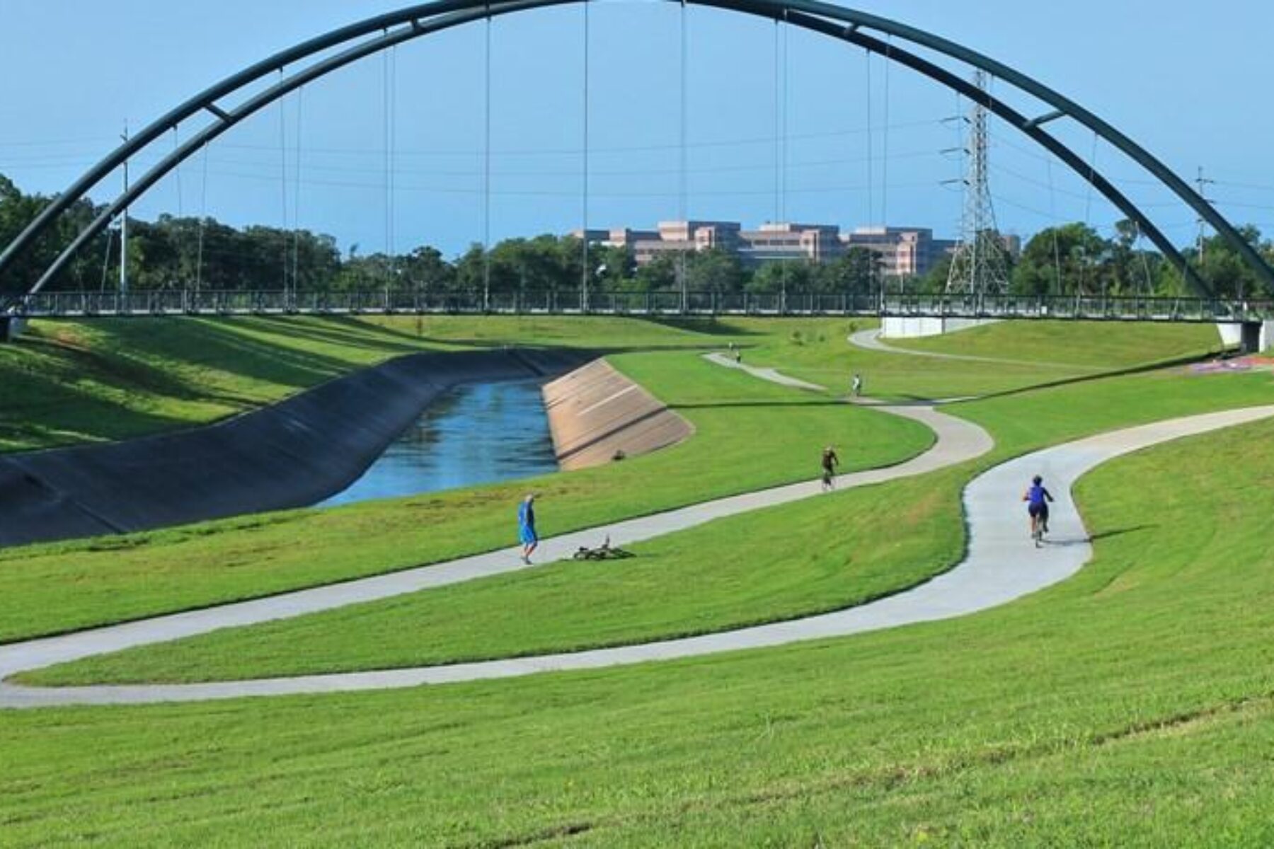 View of the Brays Bayou Greenway Trail in Hermann Park. | Courtesy Bob Bohmer Photography