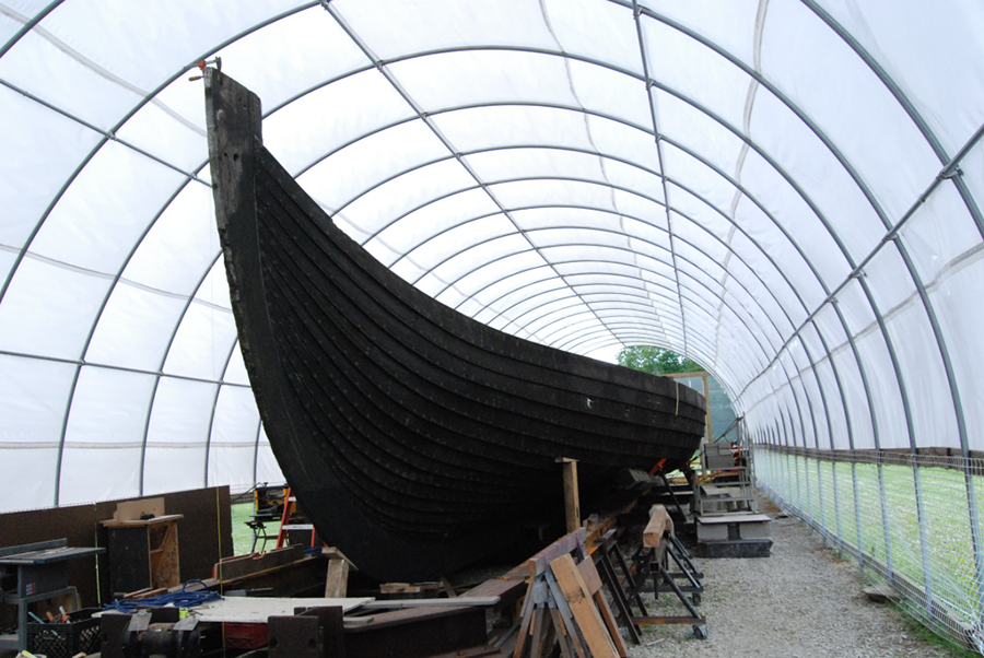 Viking ship along the Illinois Prairie Path | Photo by Kyleschmitt via Wikipedia Commons | CC BY 3.0