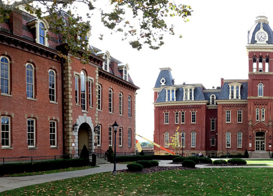 WVU's Woodburn Circle | Photo courtesy Cole Camplese, CC by 2.0, cropped from original