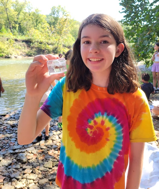 Water quality study at Spring Valley Lake near Waynesville, Ohio | Photo courtesy McKinney Middle School 