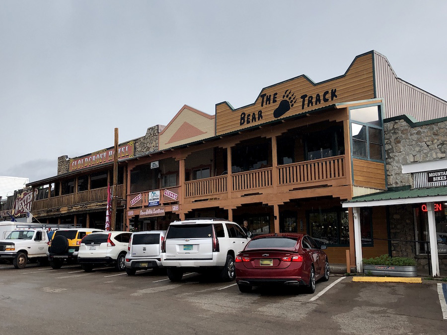 (Off the trail) Western style hotels, shops and restaurants line the streets of the Village of Cloudcroft, located less than a mile from the trailhead for the Cloud-Climbing Trestle Trail. | Photo by Cindy Barks