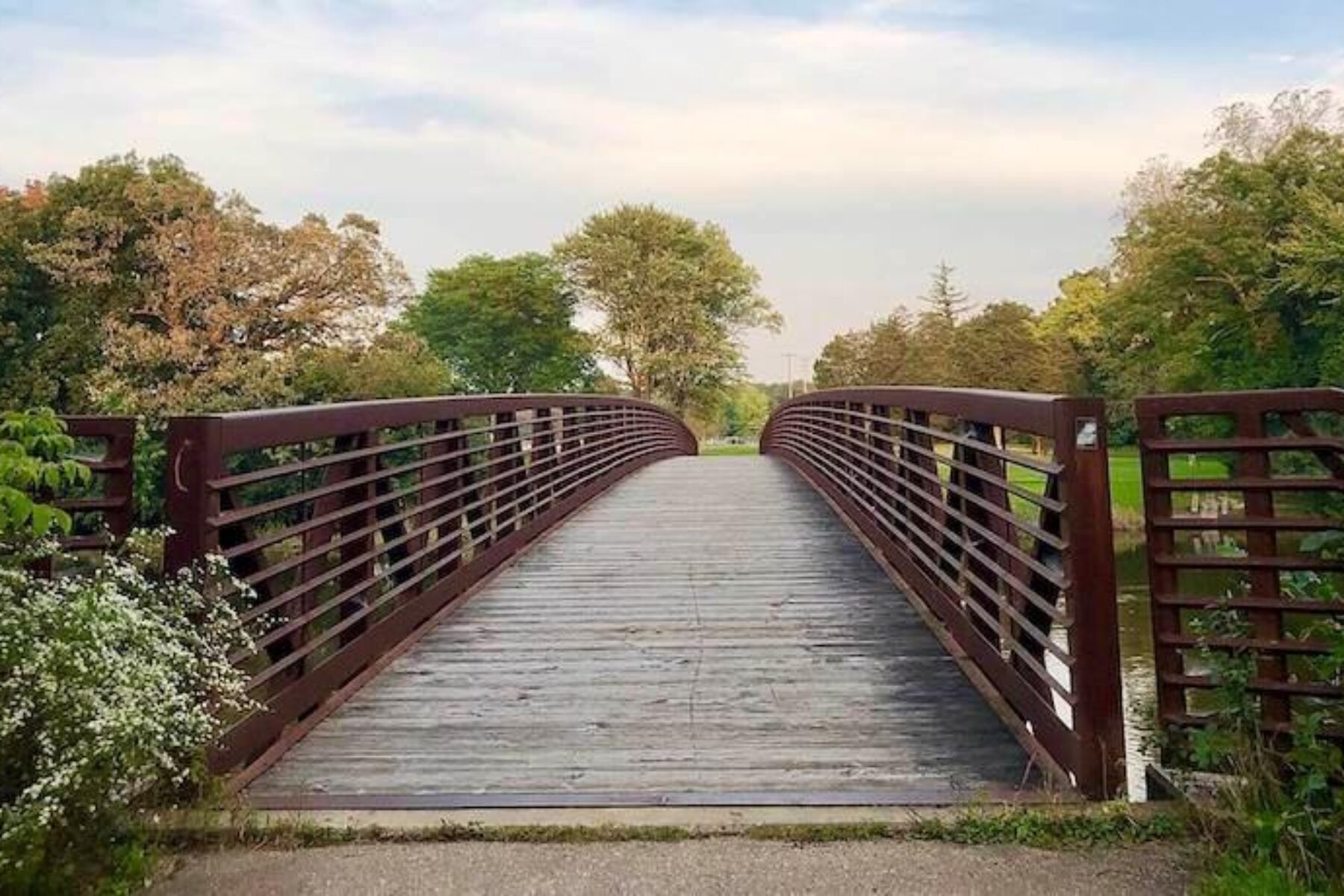 White River State Trail, part of the Route of the Badger trail network | Photo by TrailLink user lkgatu