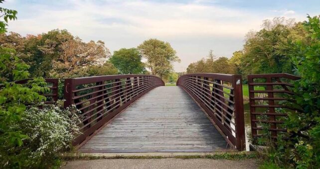 White River State Trail, part of the Route of the Badger trail network | Photo by TrailLink user lkgatu