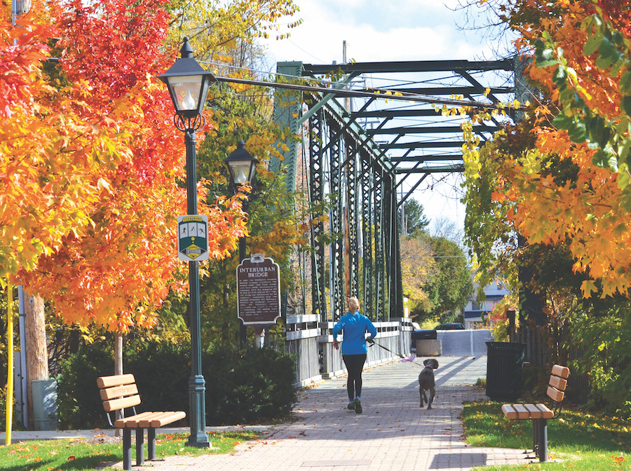 Wisconsin’s Ozaukee Interurban Trail in Cedarburg | Photo courtesy Ozaukee County Planning and Parks Department