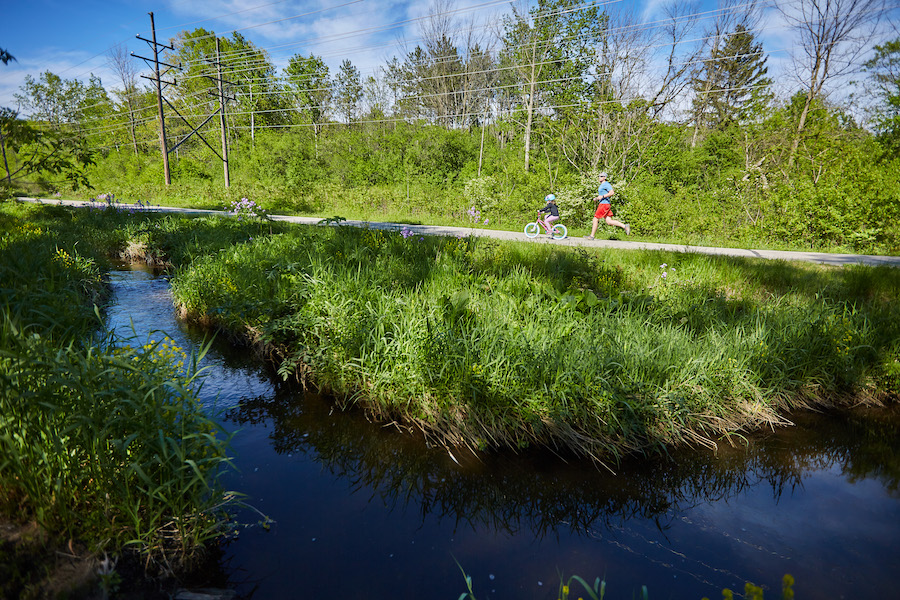 Wisconsin's Ozaukee Interurban Trail in Mequon | Photo courtesy Ozaukee County Planning and Parks Department