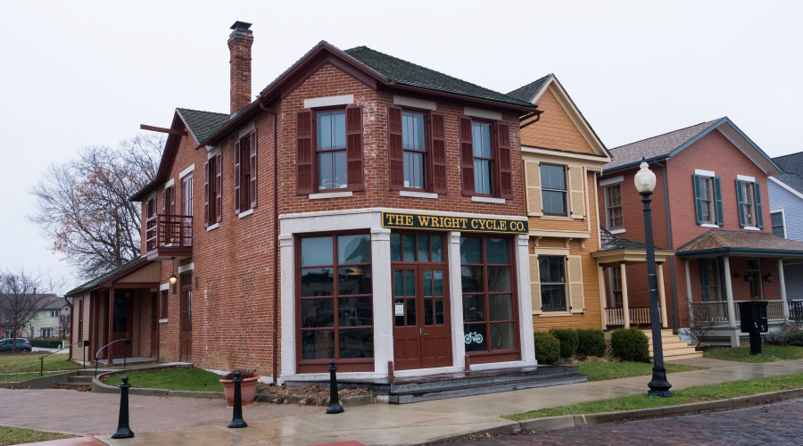 Wright Brothers' former bike shop site along the Great Miami River Trail in Ohio | Photo courtesy Jay Galvin | CC by 2.0