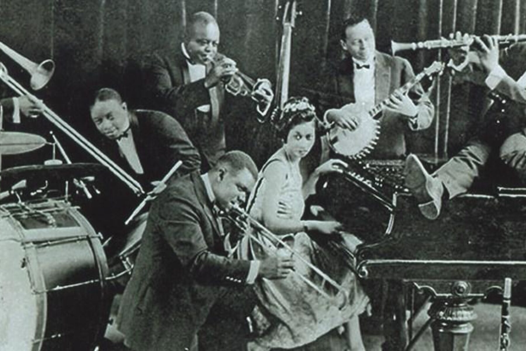 Considered icons of the New Orleans jazz sound, King Oliver’s Creole Jazz Band recorded their debut album in 1923 at Gennett Records in Richmond, Indiana. | Courtesty Charlie Dahan