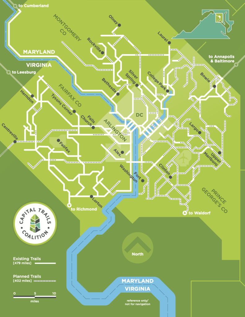Capital Trails Network Diagrammatic Map (2021)