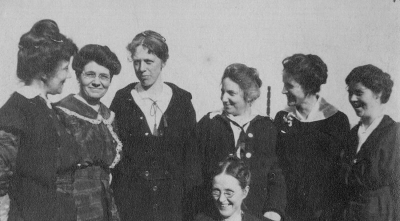 Clara McCarty Wilt and YWCA friends, likely in the 1920s | Photo courtesy University of Washington Libraries, Special Collections (POR2339)