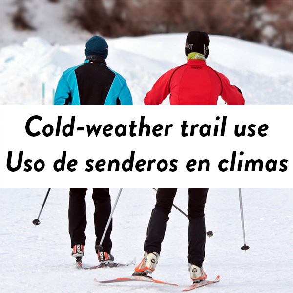 Cold-weather Trail Use - Uso de senderos en climas fríos graphic by RTC