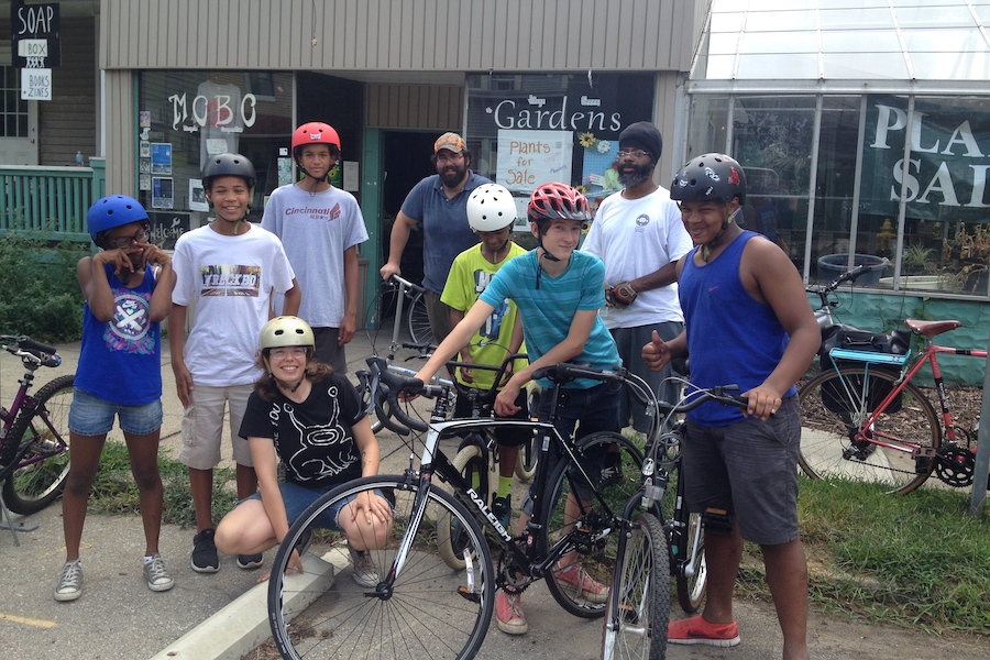 Earn-a-bike program in Cincinnati, Ohio | Photo courtesy Queen City Bike and Mobo Bicycle Coop