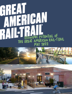 Economic Potential of the Great American Rail-Trail Report cover (2022) | Courtesy RTC