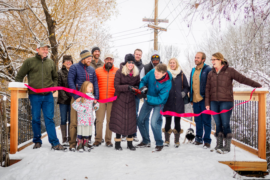 Gallatin Valley Land Trust bridge ribbon cutting | Photo courtesy Gallatin Valley Land Trust