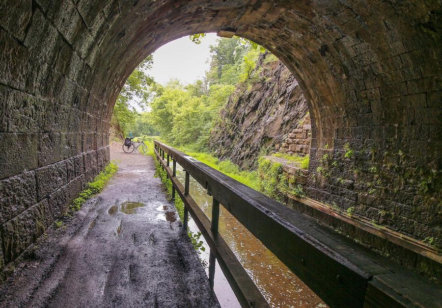 Paw Paw Tunnel along Maryland's C&O Canal Towpath | Photo by TrailLink user dpg47