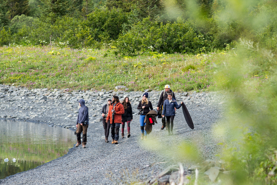 Group walking along water - Photo courtesy Ron Griswell