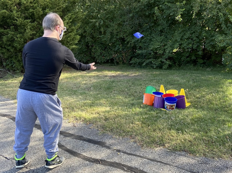 Photo from Special Olympics Kansas’ Trails and Treats Day in the fall of 2020, part of the statewide Parks & Trails Tour | Photo courtesy Jesse Lyle