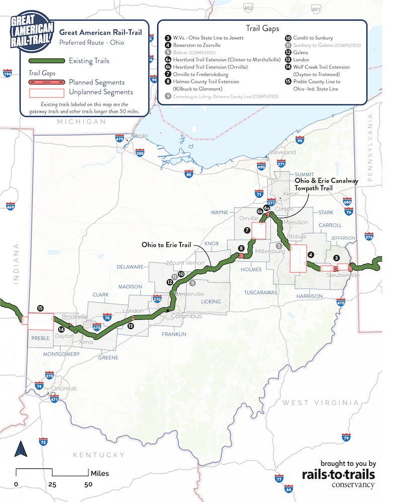 Preferred Route through Ohio map by RTC