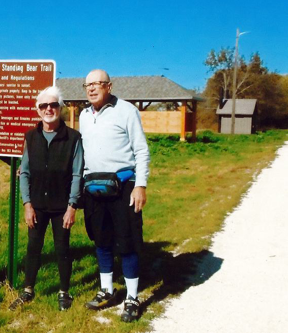 Ross Greathouse and Lynn Lightner on the Chief Standing Bear Trail | Courtesy Ross Greathouse