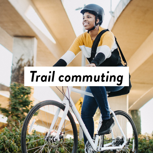 Trail Commuting graphic by RTC