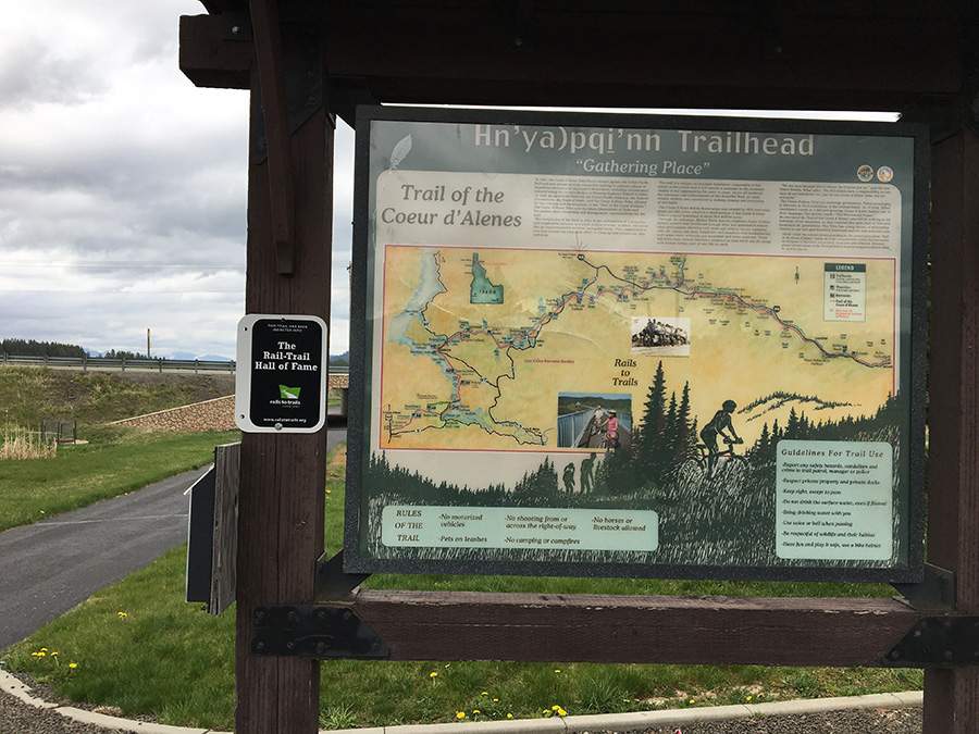 Trailhead for the Trail of the Coeur d’Alenes in Idaho | Photo by Kevin Belle, courtesy RTC