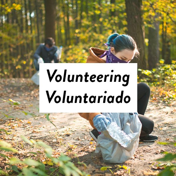 Volunteering - Voluntariado graphic by RTC