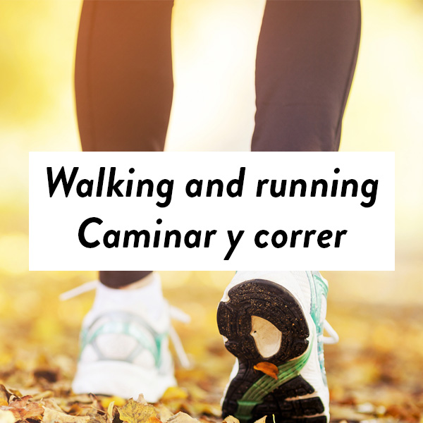 Walking and Running - Caminar y correr graphic by RTC