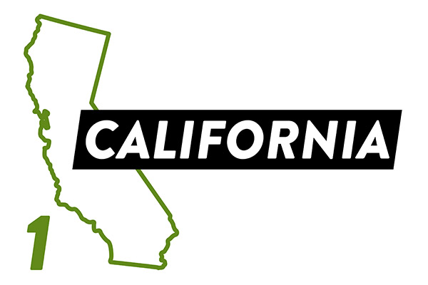 california was the most popular state on traillink in fy23