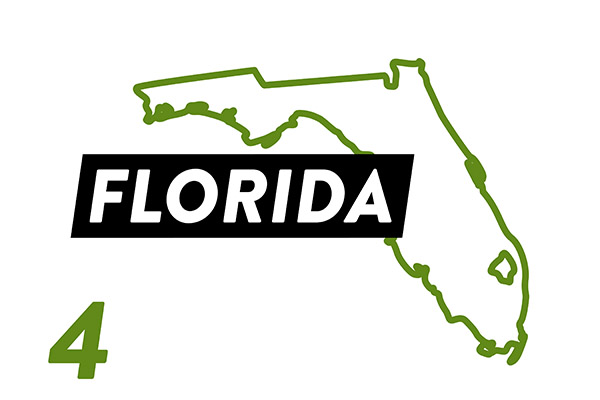 florida was the fourth most popular state on traillink in fy23