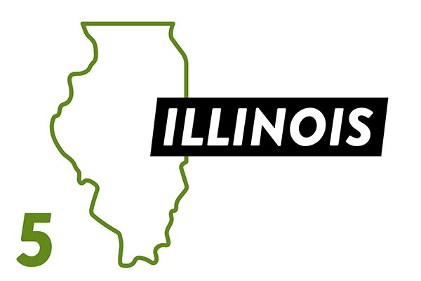 illinois was the fifth most popular state on traillink in fy23